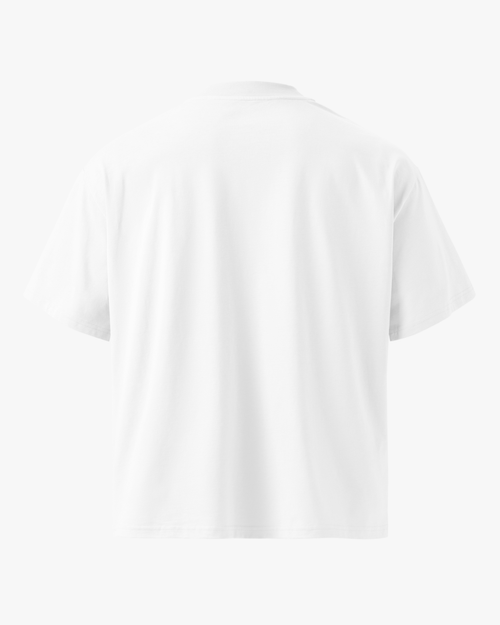 Basic Unisex Tee – White with Gold Logo